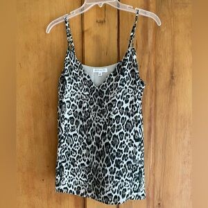 Animal print spaghetti strap camisole